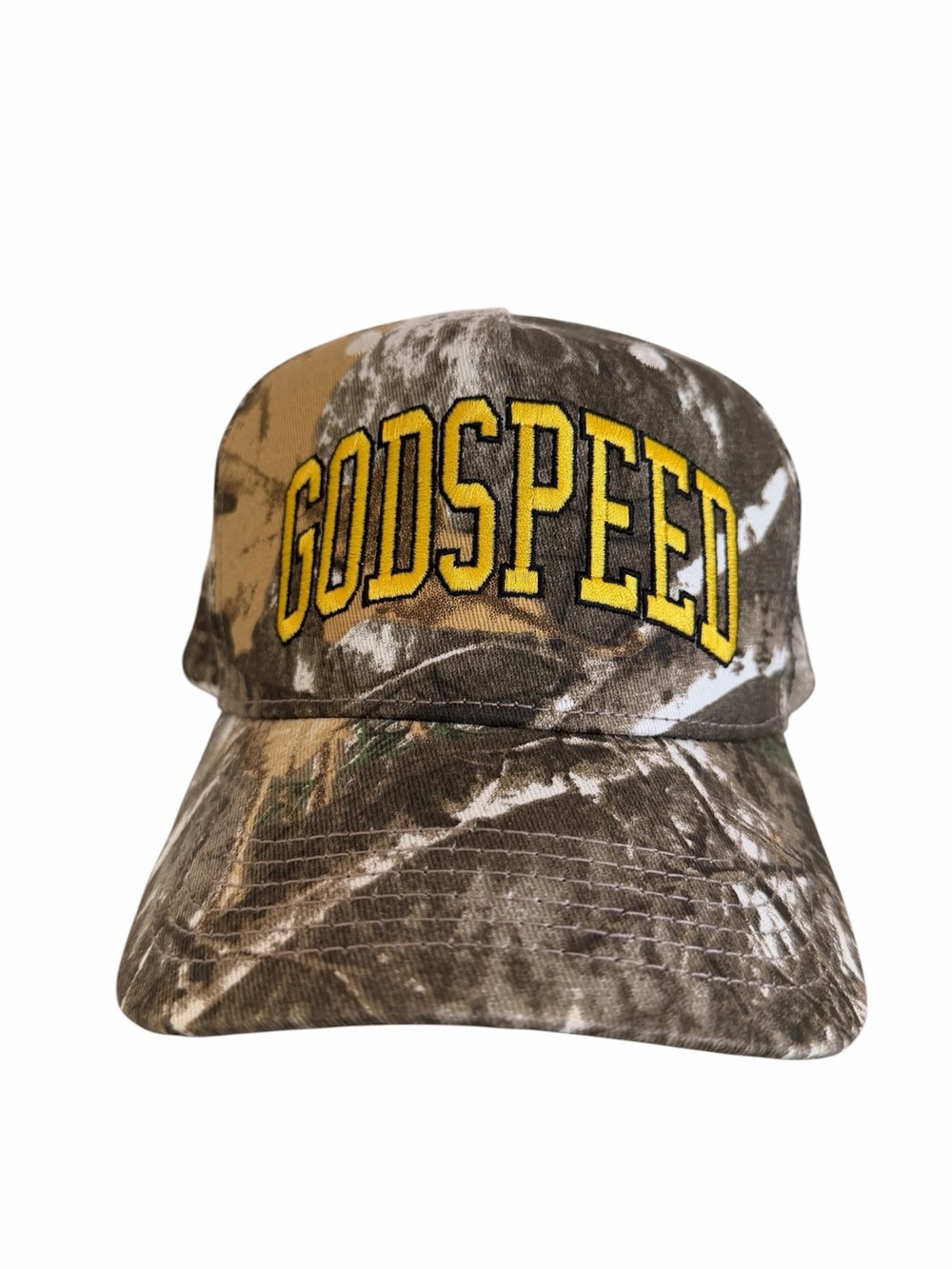 Godspeed Yellow Embroidered Camo Baseball Cap